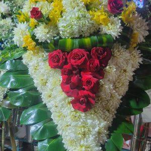 Corona corazon funebre