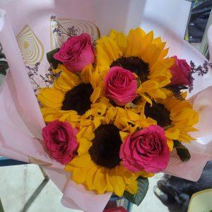 Ramos buchon de rosas