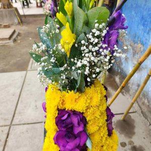 Flores para procesión arcos y conos
